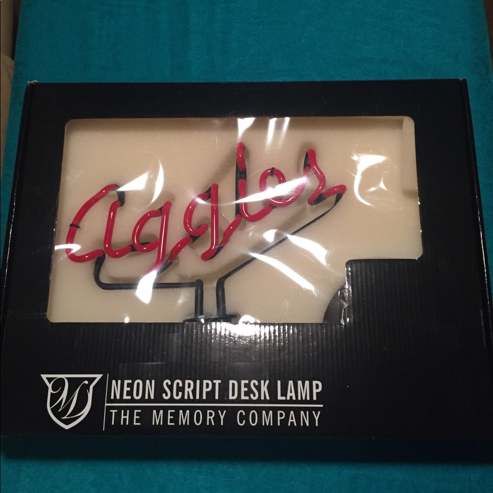The Memory Company Aggies Neon Script Desk Lamp